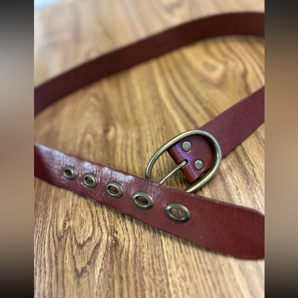 Fossil Vintage Men’s Brown Geniune Leather Belt Large 43” Brass Hardware